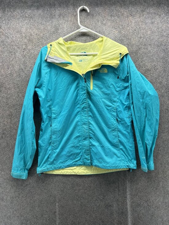 The North Face Jackets & Blazers - The North Face Jacket Womens Small Blue Colorblock Hooded Windbreaker Hiking